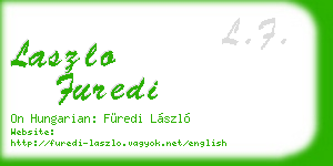 laszlo furedi business card