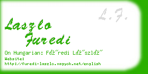 laszlo furedi business card